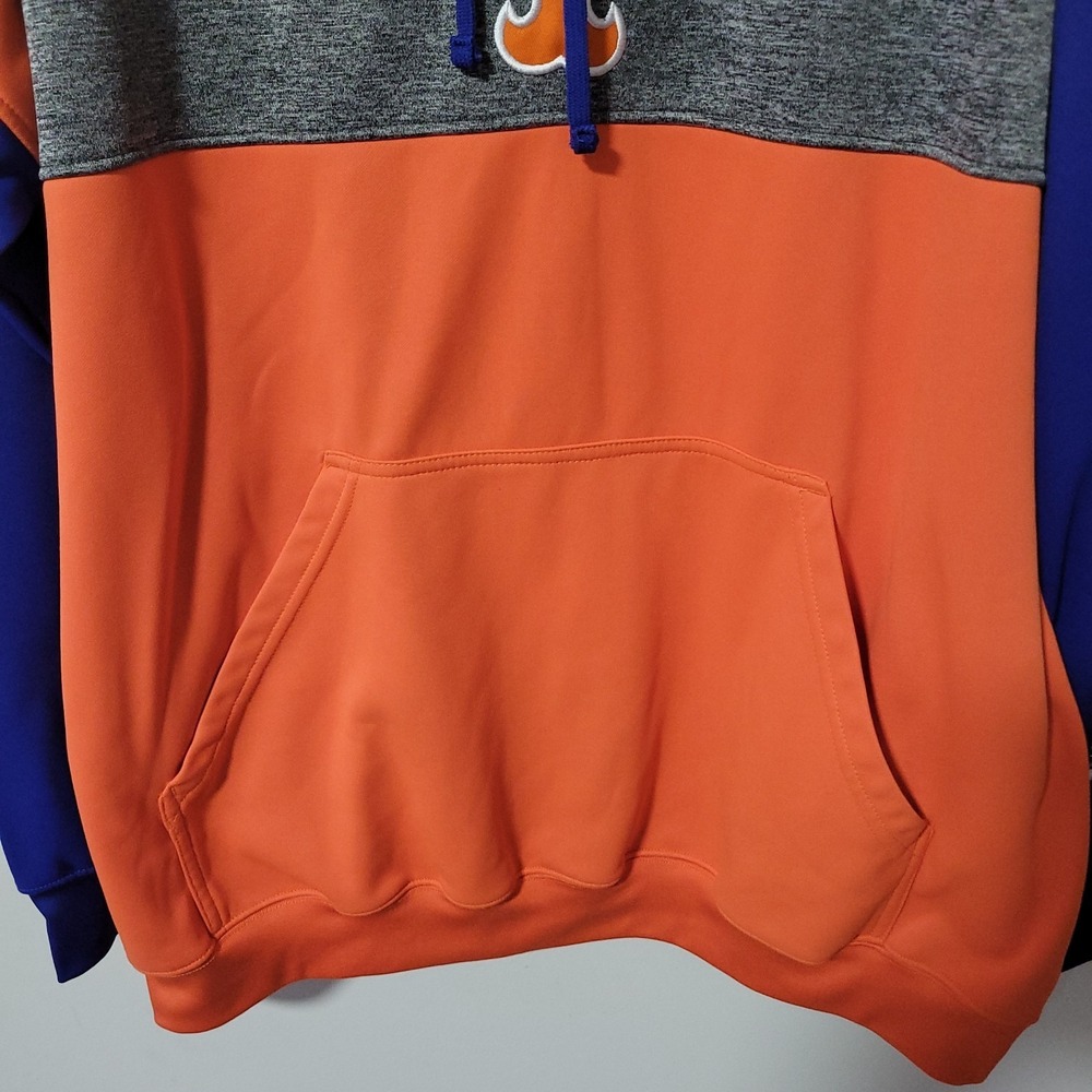 Fanatics NY Mets Hoodie Mens 2XLT Blue Orange Pullover Colorblock Logo - Picture 6 of 9